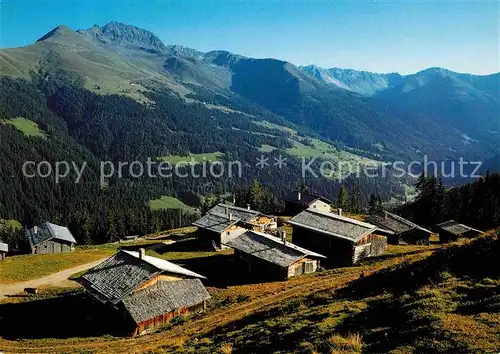 AK / Ansichtskarte Frauenkirch GR Stafelalp Rinerhorn Leidbachhorn Buehlenhorn Kat. Davos