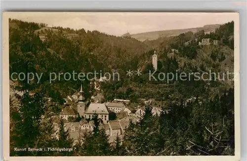 AK / Ansichtskarte Berneck Fichtelgebirge Kirche Burg Kat. Bad Berneck