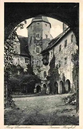 AK / Ansichtskarte Lauenstein Oberfranken Burg Lauenstein Innerer Burghof Kat. Ludwigsstadt