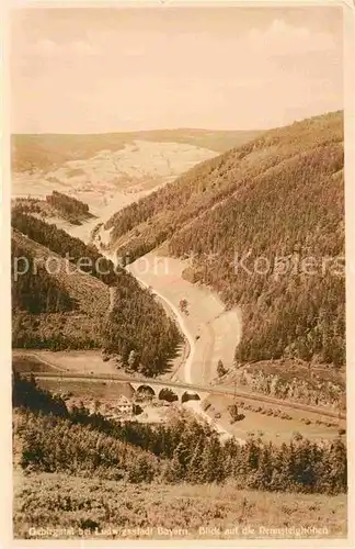 AK / Ansichtskarte Ludwigsstadt Panorama mit Rennsteighoehen Kat. Ludwigsstadt