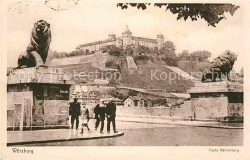 AK / Ansichtskarte Wuerzburg Feste Marienberg Kat. Wuerzburg