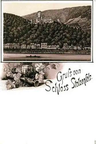 AK / Ansichtskarte Koblenz Rhein Schloss Stolzenfels Litho Kat. Koblenz