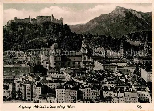 AK / Ansichtskarte Salzburg Oesterreich Altstadt Untersberg Kat. Salzburg