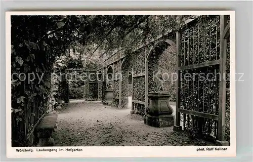 AK / Ansichtskarte Wuerzburg Laubengang Hofgarten Kat. Wuerzburg