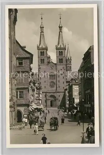 AK / Ansichtskarte Wuerzburg Domstrasse Dom Kat. Wuerzburg