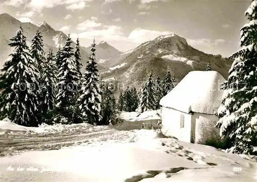 AK / Ansichtskarte Oberjoch Kapelle Rotspitze Etschenkopf Imberger Horn Kat. Bad Hindelang