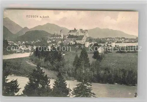 AK / Ansichtskarte Fuessen Allgaeu Hohes Schloss Kloster Sankt Mang  Kat. Fuessen