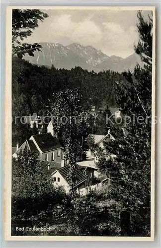 AK / Ansichtskarte Bad Faulenbach Teilansicht  Kat. Fuessen