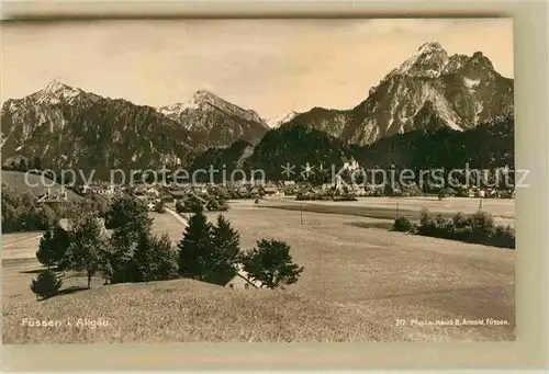 AK / Ansichtskarte Fuessen Allgaeu Teilansicht  Kat. Fuessen