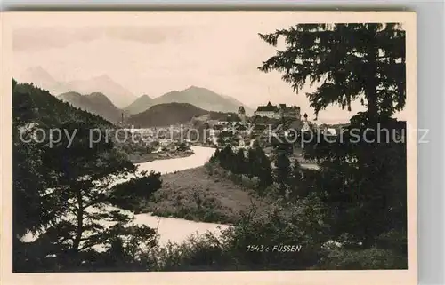 AK / Ansichtskarte Fuessen Allgaeu Panorama  Kat. Fuessen