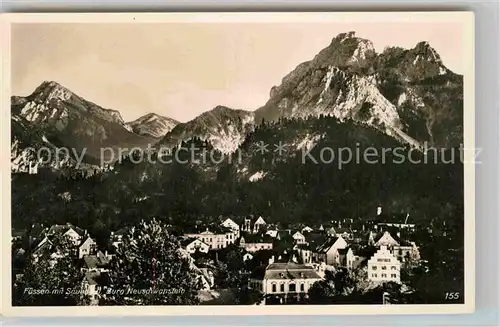 AK / Ansichtskarte Fuessen Allgaeu Saeuling Kat. Fuessen