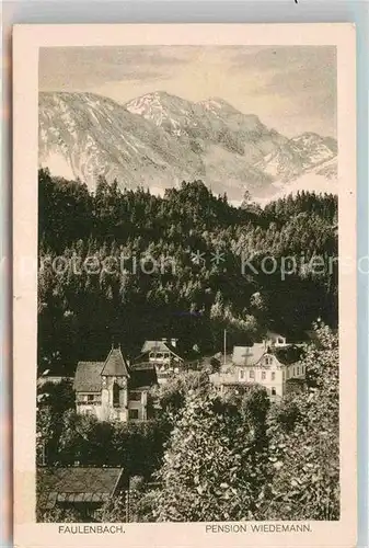 AK / Ansichtskarte Bad Faulenbach Pension Wiedemann Kat. Fuessen