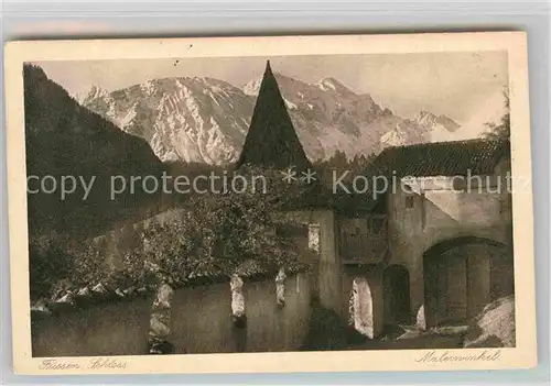 AK / Ansichtskarte Fuessen Allgaeu Schloss Kat. Fuessen