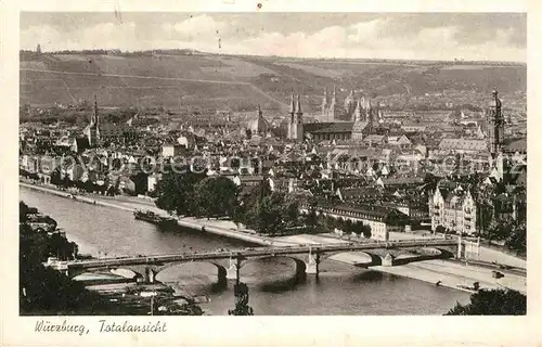 AK / Ansichtskarte Wuerzburg Panorama Kat. Wuerzburg