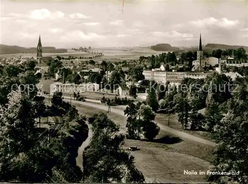 AK / Ansichtskarte Naila Panorama Kirche Kat. Naila