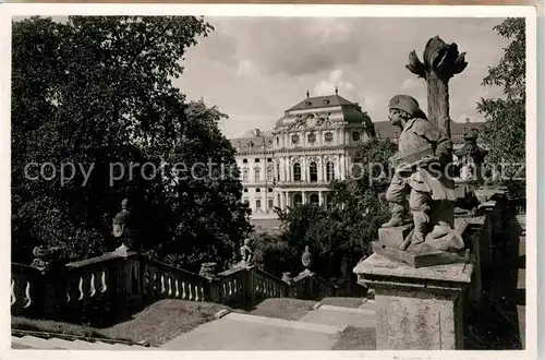 AK / Ansichtskarte Wuerzburg Residenz Hofgarten Putten Kat. Wuerzburg