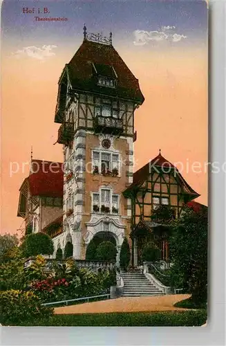 AK / Ansichtskarte Hof Saale Theresienstein Kat. Hof