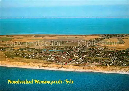 AK / Ansichtskarte Wenningstedt Sylt Fliegeraufnahme Kat. Wenningstedt Braderup (Sylt)