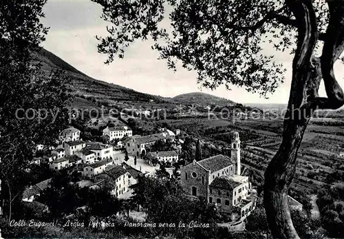 AK / Ansichtskarte Colli Euganei Arqu a Petrarca Panorama Kirche Kat. Italien