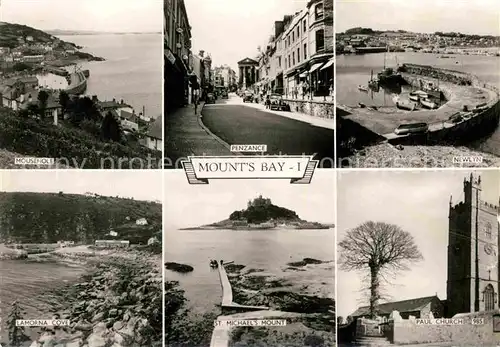 AK / Ansichtskarte Penzance Newlyn Mount s Bay Mousehole Paul Church