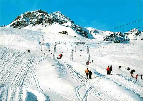 AK / Ansichtskarte Skilift Motta Naluns Bad Scuol  Kat. Bahnen