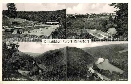 AK / Ansichtskarte Rengsdorf Strandbad Panorama Blick von der Elisabethhoehe Almblick Kat. Rengsdorf