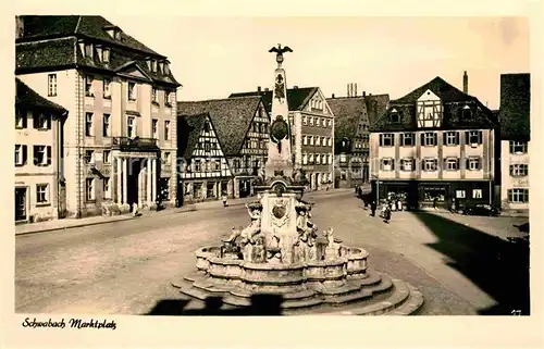 AK / Ansichtskarte Schwabach Marktplatz Kat. Schwabach