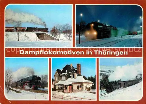 AK / Ansichtskarte Lokomotive Dampflokomotive BR 44 Triptis Bahnhof Weida Viadukt Lichte   Kat. Eisenbahn