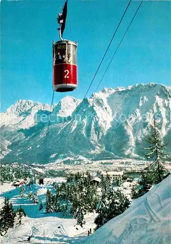 AK / Ansichtskarte Seilbahn Kranzberg Mittenwald Karwendelgebirge  Kat. Bahnen