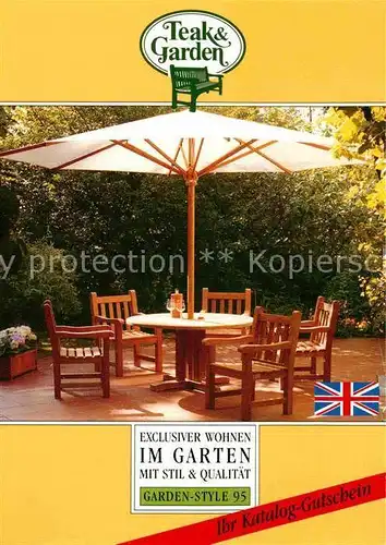 AK / Ansichtskarte Ohe Reinbek Teak & Garden Garden Style 95 Gut Schoenau Katalog Gutschein