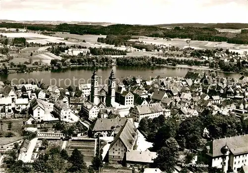 AK / Ansichtskarte Waldsee Bad Panorama Kirche Kat. Bad Waldsee