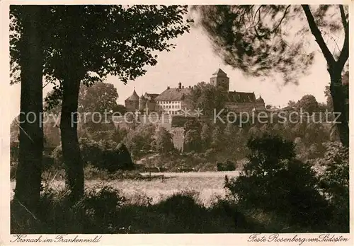 AK / Ansichtskarte Kronach Oberfranken Feste Rosenberg  Kat. Kronach