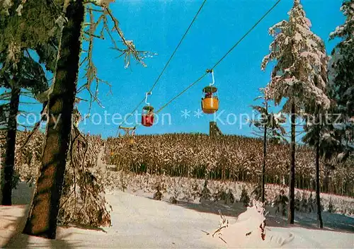 AK / Ansichtskarte Seilbahn Wurmberg Harz  Kat. Bahnen