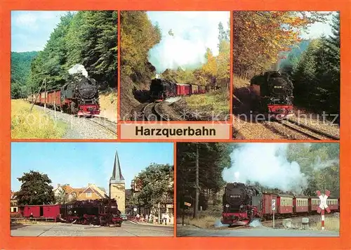 AK / Ansichtskarte Lokomotive Harzquerbahn  Kat. Eisenbahn