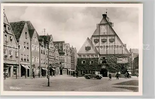 AK / Ansichtskarte Weiden Oberpfalz Beim Rathaus Kat. Weiden i.d.OPf.