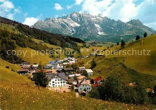 AK / Ansichtskarte Dienten Hochkoenig Gesamtansicht Hoehenluftkurort Alpenpanorama Kat. Dienten am Hochkoenig