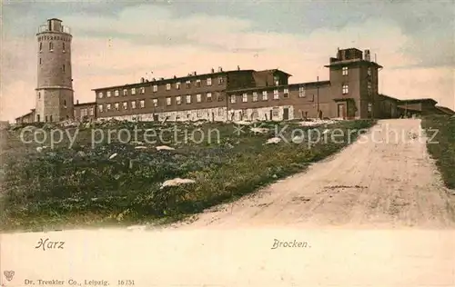 AK / Ansichtskarte Brocken Harz Aussichtsturm Brockenhaus