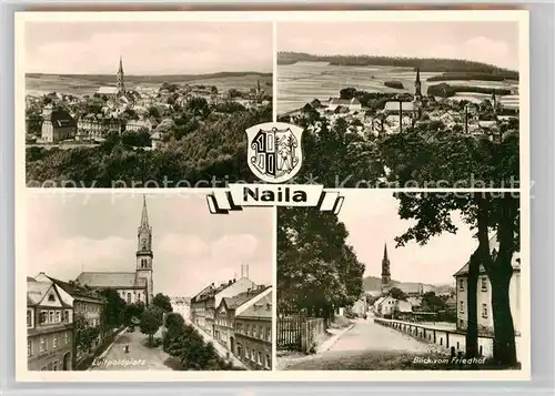 AK / Ansichtskarte Naila Luitpoldplatz Blick vom Friedhof Panorama  Kat. Naila