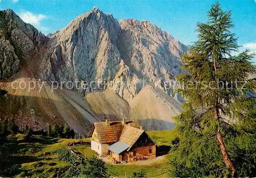 AK / Ansichtskarte Feistritz Drau Kaernten Klagenfurter Huette in den Karawanken Klagenfurter Spitze Hochstuhl Kat. Feistritz an der Drau Paternion