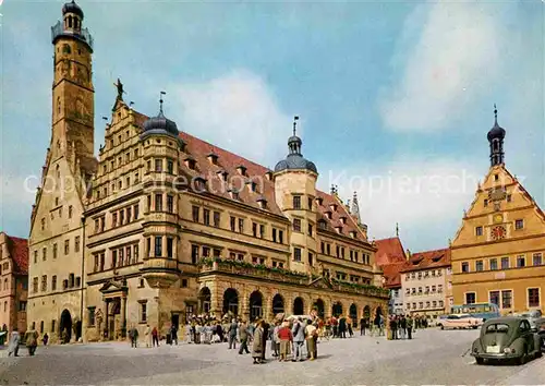 AK / Ansichtskarte Rothenburg Tauber Rathaus mit Reichstrinkstube Kat. Rothenburg ob der Tauber