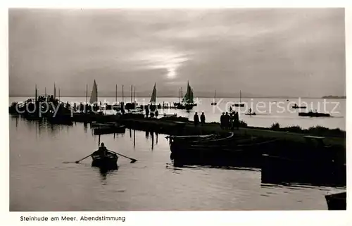 AK / Ansichtskarte Steinhude Meer Abendstimmung