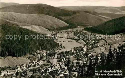 AK / Ansichtskarte Manebach Blick vom Goethepfad Kat. Ilmenau