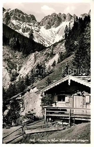 AK / Ansichtskarte Schliersee Schinder mit Schlagalm Kat. Schliersee