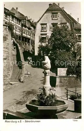 AK / Ansichtskarte Meersburg Bodensee Baerenbrunnen Kat. Meersburg