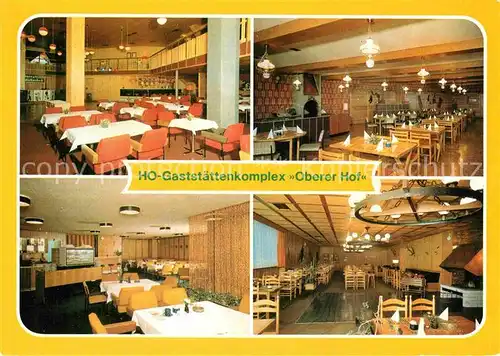 AK / Ansichtskarte Oberhof Thueringen HO Gaststaettenkomplex Oberer Hof Tanzbar Restaurant Mokkabar Kat. Oberhof Thueringen