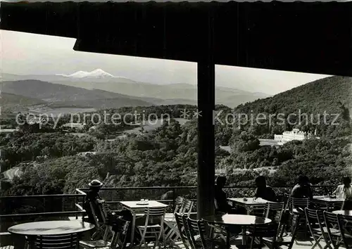 AK / Ansichtskarte Wien Kahlenberg Restaurant Wienerwald mit Schneeberg Kat. Wien