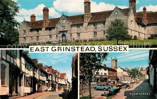 AK / Ansichtskarte East Grinstead Ashplats Sackville College Alte Haeuser Hohe Strasse Kat. Mid Sussex