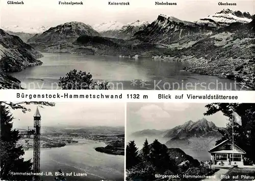 AK / Ansichtskarte Buergenstock Hammetschwand Lift Pilatus Vierwaldstaettersee Kat. Buergenstock