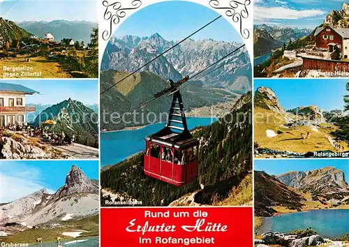 AK / Ansichtskarte Seilbahn Rofan Erfurter Huette Berggasthof Grubersee  Kat. Bahnen