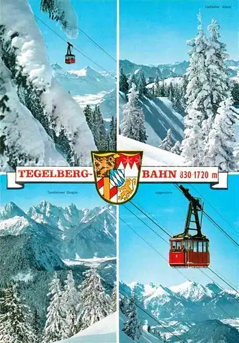 AK / Ansichtskarte Seilbahn Tegelberg Lechtaler Alpen Aggenstein Tannheimer Gruppe  Kat. Bahnen